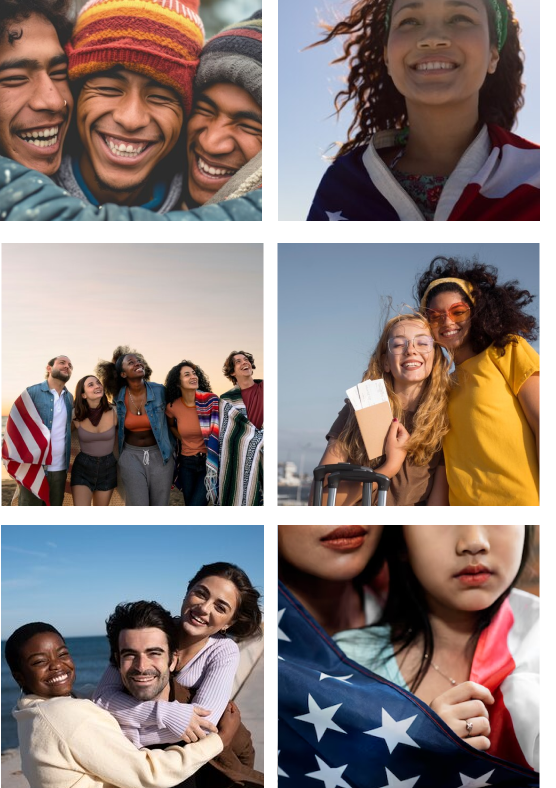mosaico de personas